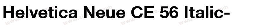 Helvetica Neue CE 56 Italic字体转换